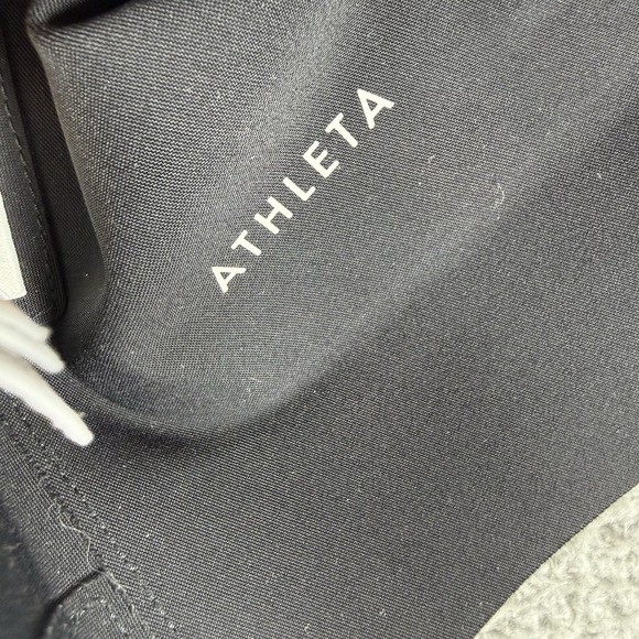 Athleta Avenue Blazer Womens 8 Black One Snap Zip Pockets Stretch Career 982816 - Picture 5 of 11